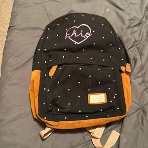 Chi omega embroidered backpack